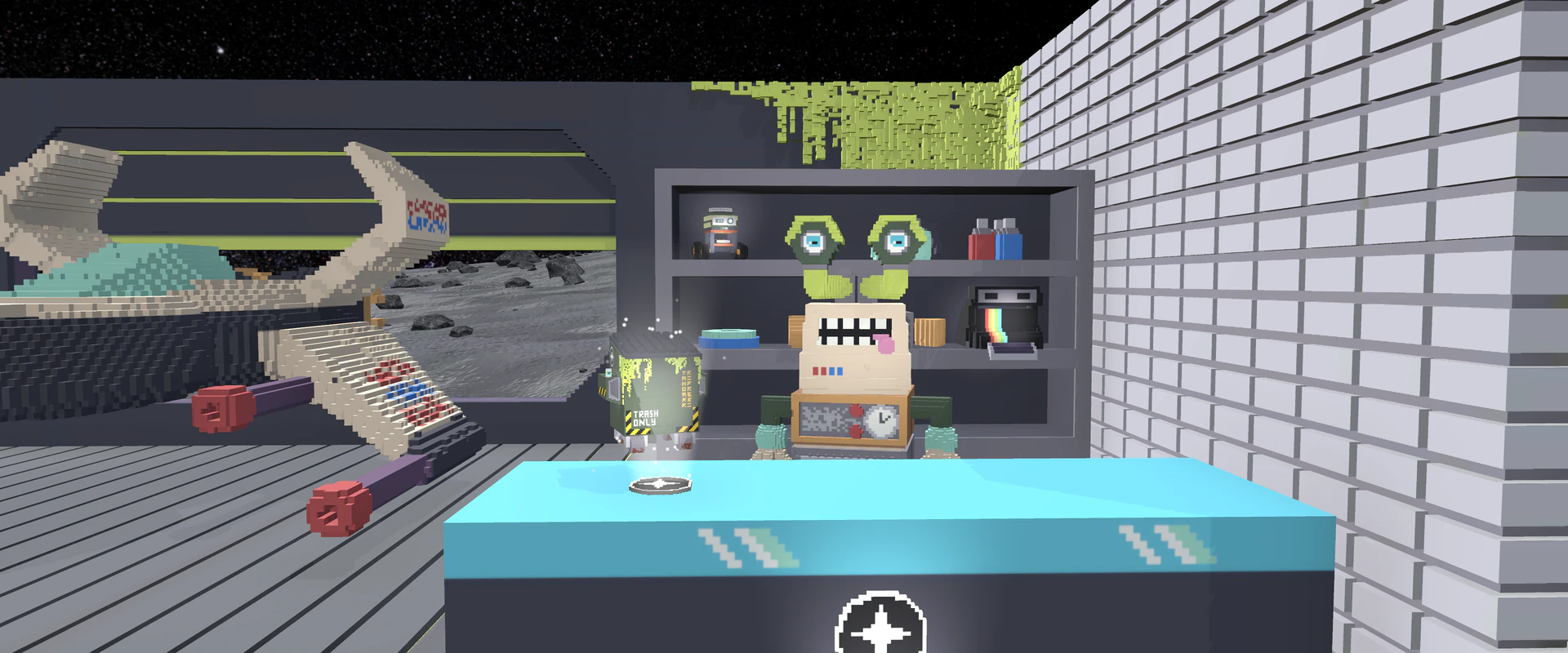 Inside the Trashformers Moon Base