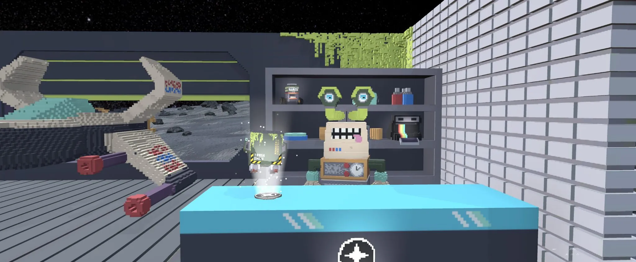 Inside the Trashformers Moon Base